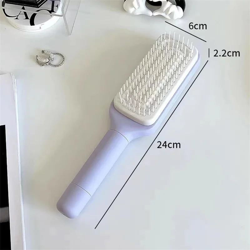 Self-Cleaning Rotating Hair Brush