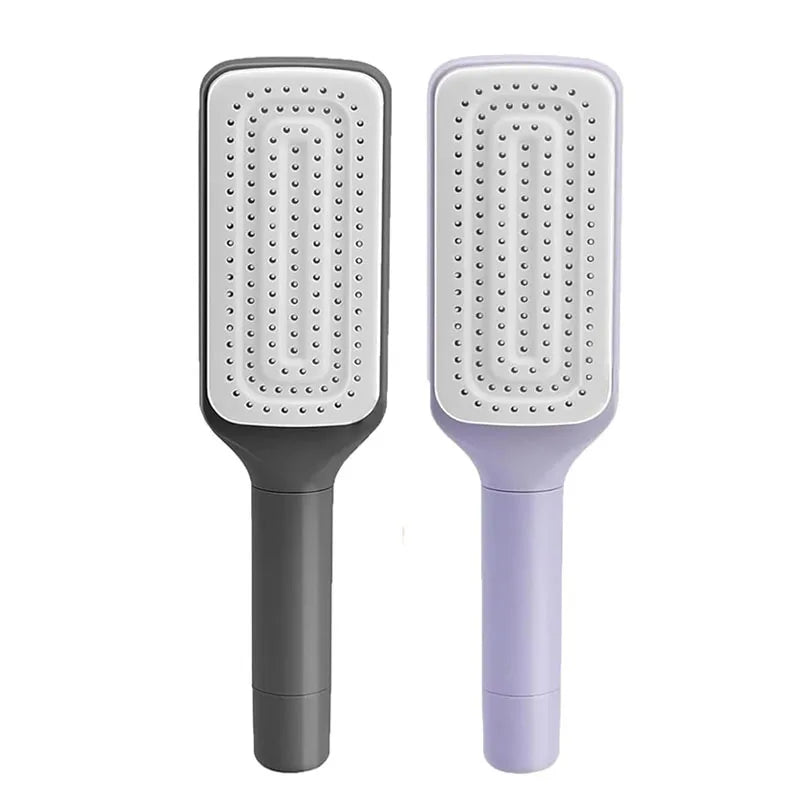 Self-Cleaning Rotating Hair Brush